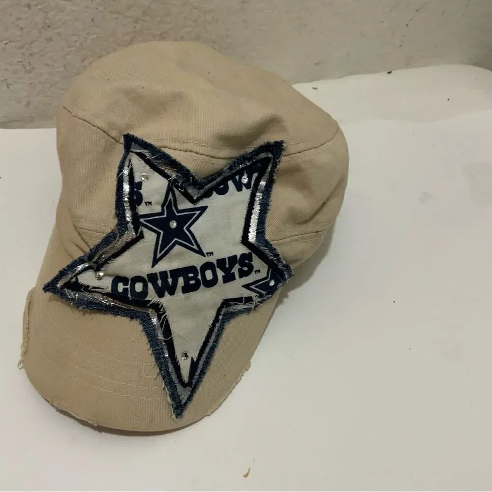 Dallas Cowboys NFL hat women khaki sequin
